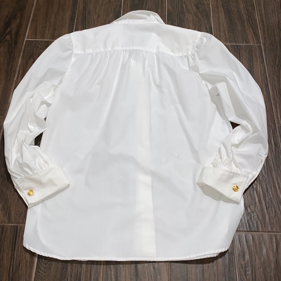Bob Mackie button up white blouse - Picture 5 of 7